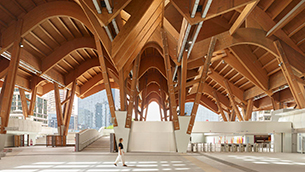 finalista premios aye Miralles Tagliabue – EMBT Nueva Estación Metropolitana de Nápoles ITALIA Fotografía de Roland Halbe