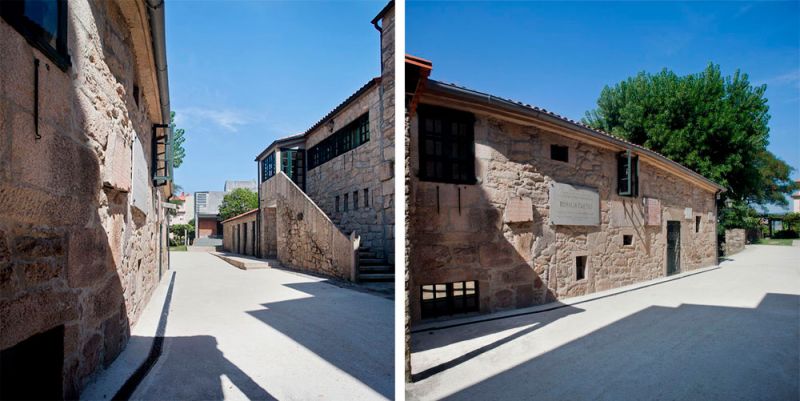 arquitectura casa museo rosalia de castro foto exterior conjunto pavimento i pro stabex heidelbergcement hispania