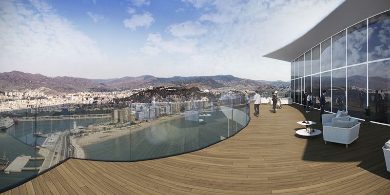 arquitectura estudio segui hotel torre del puerto render 3d visual effects