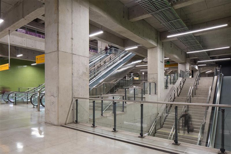 arquitectura idom nueva estacion linea 6 santiago de chile