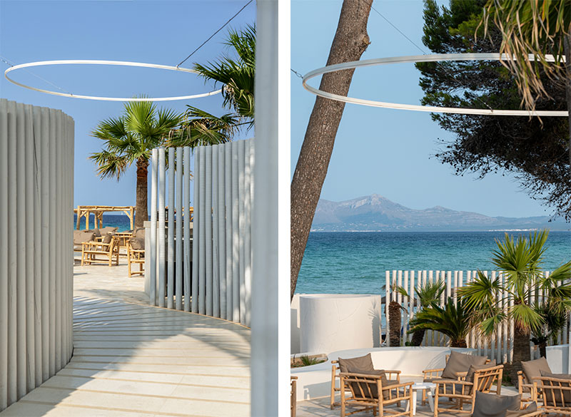 arquitectura minimal studio numa beach club restaurante mallorca mar playa