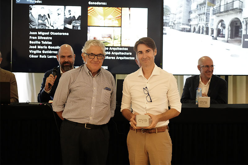 arquitectura y empresa premios aye 2022 entrega premios gala madrid hotel puerta america madrid César Ruiz-Larrea y Marià Castelló