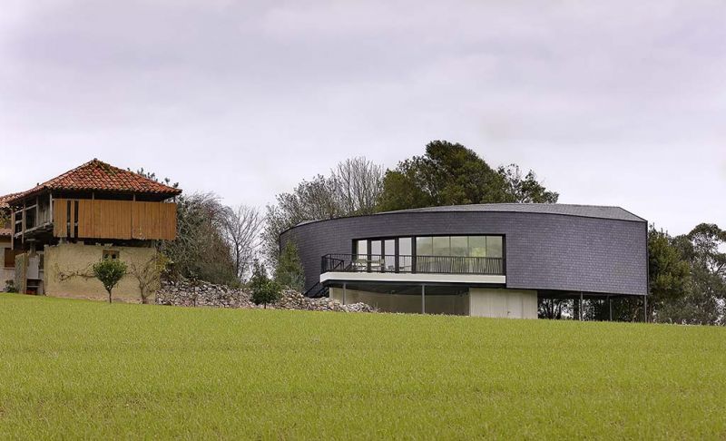 big fish alzado fachada pizarra passive house 