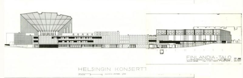 arquitectura_Alvar Aalto_finlandia hall_alzado