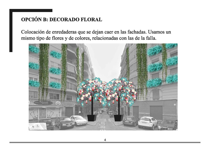concurso la falla de las flores arquitectura y empresa flors al carrer