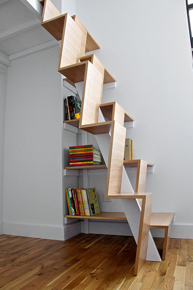 arquitectura_diseño_escaleras de madera_escalera pasos alternos
