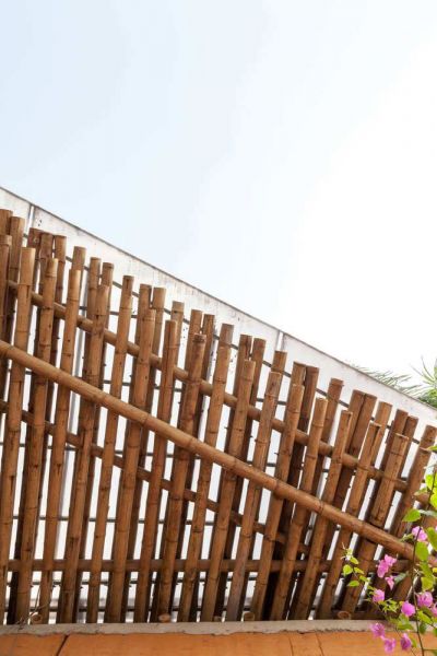 arquitectura H&P Archictects BE Friendly Space detalla cubierta bambu