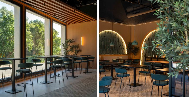 Mobiliario y tonos verdes