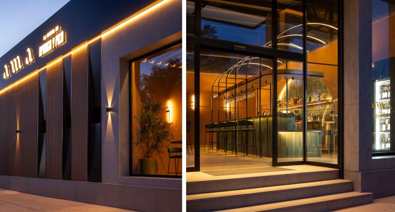 Materialidad e iluminación de noche