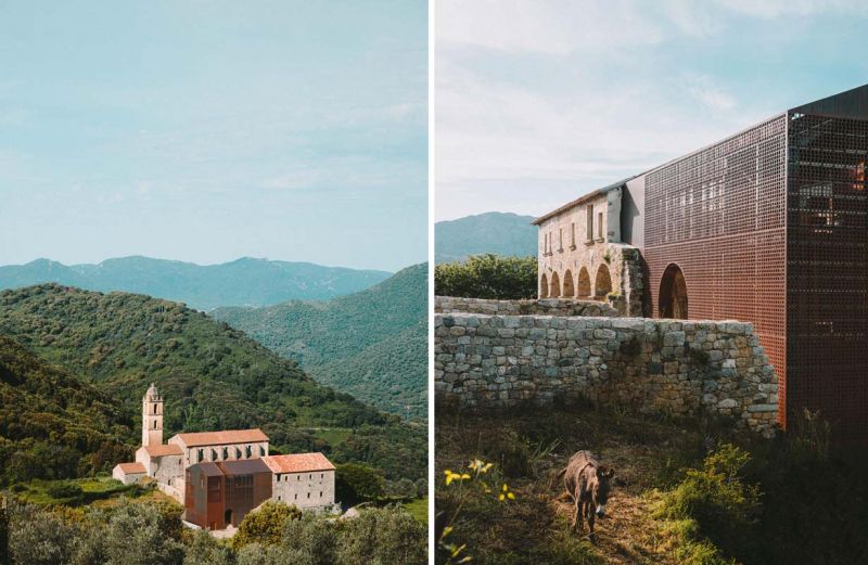 Imágenes de la rehabilitación del convento Saint François en Córcega obra de la arquitecta Amelia Tavella