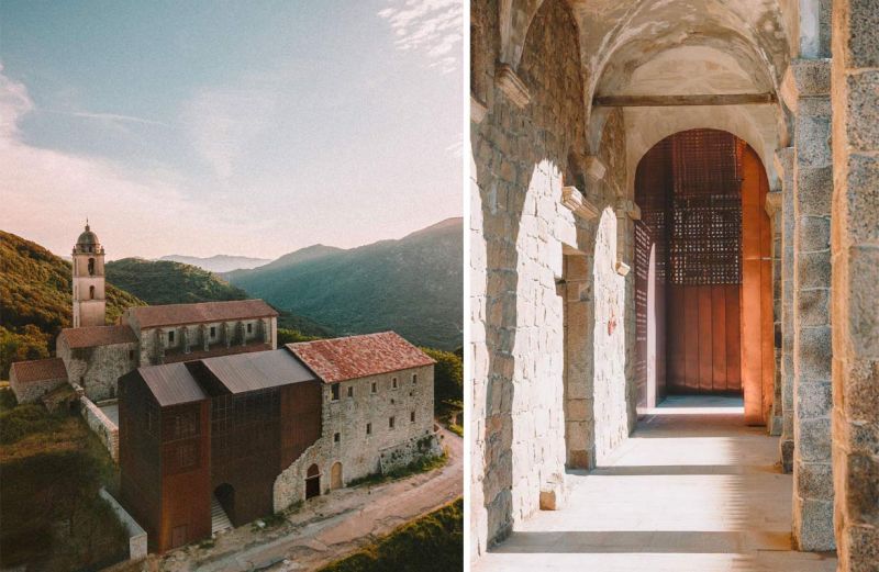 Imágenes de la rehabilitación de un convento en Córcega