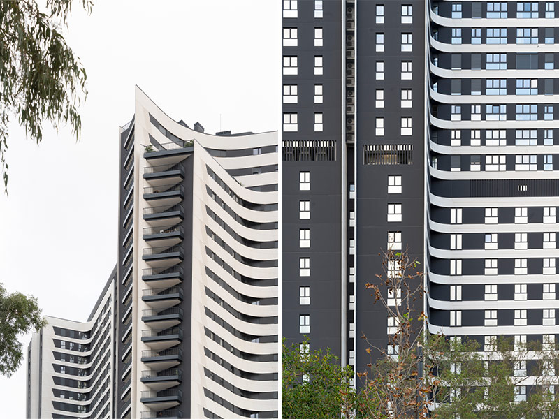 Arquitectura y Empresa, arquitectura, Kömmerling, proyecto de arquitectura, Málaga, AQ Urban Sky, AQ Acentor, Avintia, sostenibilidad, arquitectura sostenible, skyline, edificación sostenible, España, eficiencia energética, certificación BREEAM, sistema KÖMMERLING Xtrem 76AD, materiales de construcción, torre de viviendas, edificio residencial, hotel, arquitectura residencial, gran altura, diseño