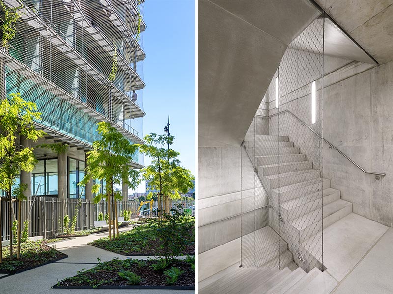 Arquitectura y Empresa, arquitectura, construcción, materiales de construcción, arquitectura y materiales, acero inoxidable, acero, mallas de acero, sostenible, sostenibilidad, cables de acero, mallas tensadas, solución sostenible, calidad, durabilidad, eficiencia, diseño, larga vida útil, material reciclado, sistemas de cerramiento, fachadas, barandillas, estructuras de seguridad