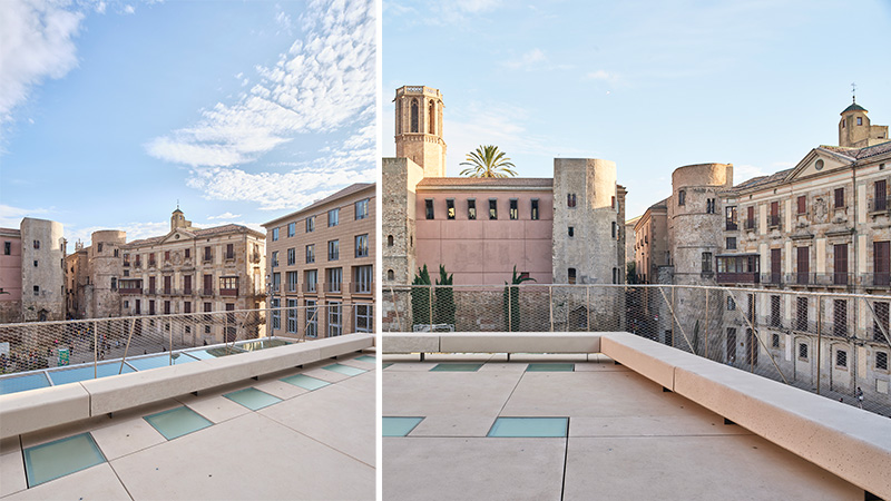 Arquitectura y Empresa, arquitectura, ARC 316, Barcelona, España, Col·legi d’Arquitectes de Catalunya, COAC, PERIS+TORAL ARQUITECTES, rehabilitación, proyecto de arquitectura, centro de exposiciones, museo, espacio polivalente, espacios flexibles, arquitectura contemporánea, acero inoxidable, Carl Stahl, malla X-TEND®, diseño de producto, barandilla, detalle técnico, arquitectura urbana, José Hevia