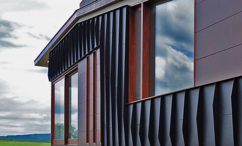 Casa Topo_ detalle de fachada ventilada paneles