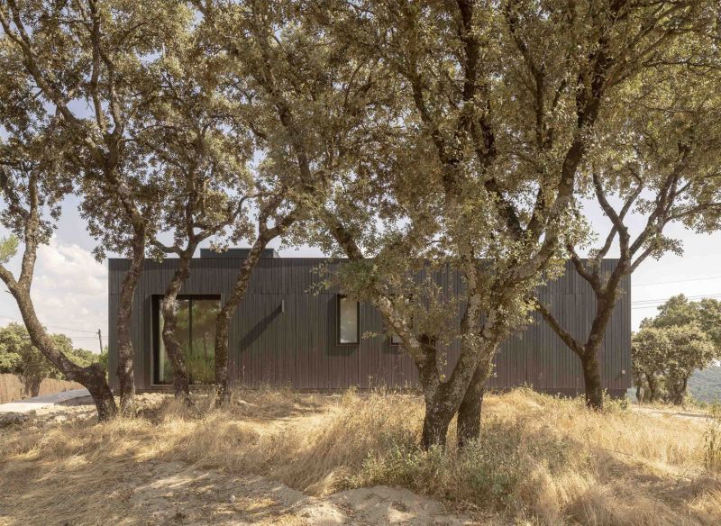 La vivienda integrada en su paisaje colindante