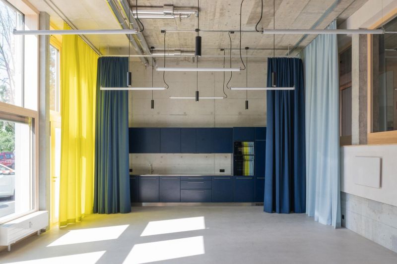 Interior de los espacios comunitarios de la planta baja