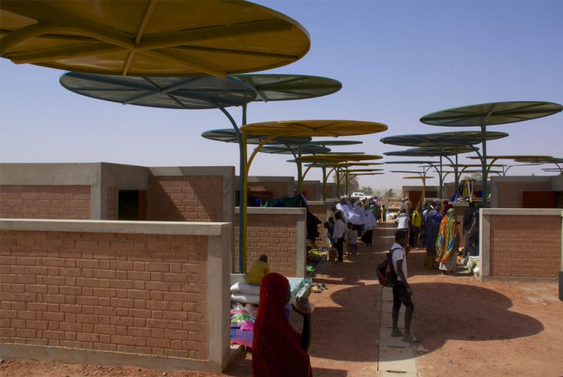 Imagen del mercado de Dandaji en Niger