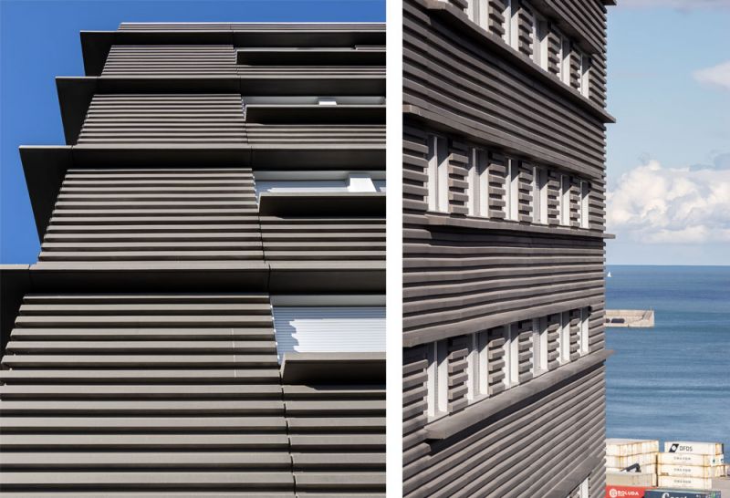 arquitectura viviendas sociales Santurtzi Cooperactiva foto exterior detalles fachada