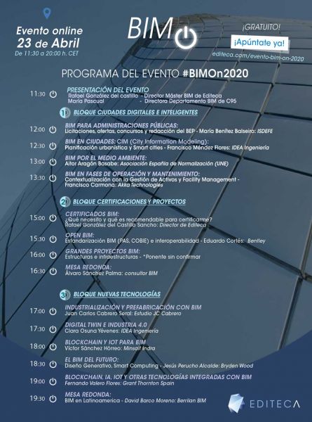 arquitectura editeca bimon 2020 evento BIM programa
