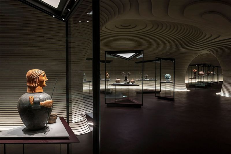 Imagen del interior de la Fundación Luigi Rovati obra de Mario Cucinella Architects
