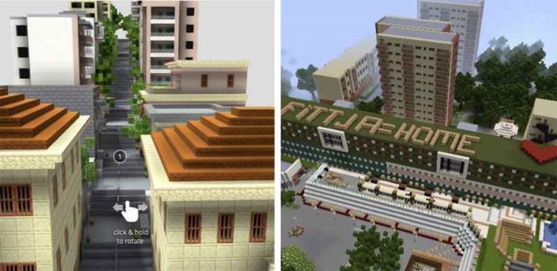 Proyectos utilizando Minecraft en Beirut y Fittja