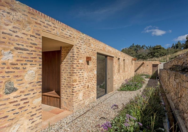 Jardín interno de la Casa Amangiri