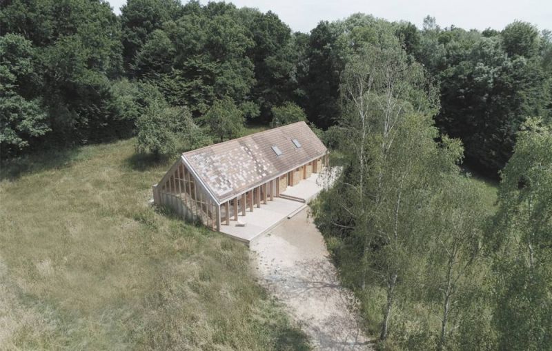 Imagen aerea de la casa situada en la Normandia francesa 