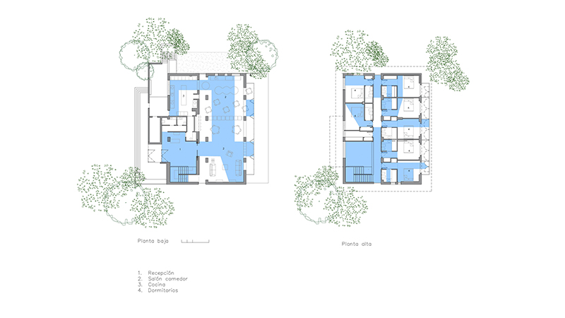 Arquitectura y Empresa, arquitectura, diseño de interiores, interiorismo, MARIANO, La Posada, hotel, rehabilitación, proyecto de reforma, Asturias, indigo, azul, arquitectura e historia, naturaleza, integración con la naturaleza, posada, arquitectura imperfecta, imagen subliminal