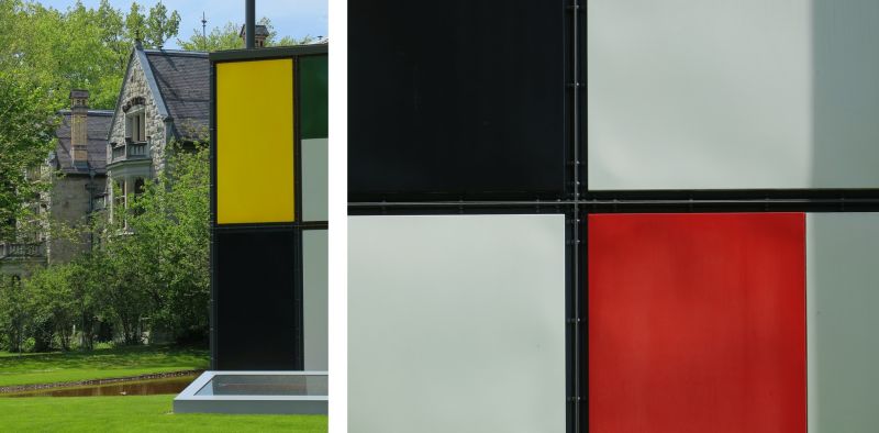 Uso de colores primarios del movimiento Bauhaus