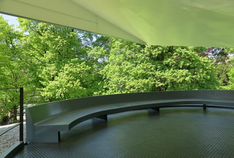 Vista hacia el parque desde la terraya