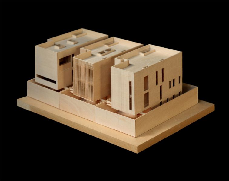 arquitectura maqueta de madera Casas SP