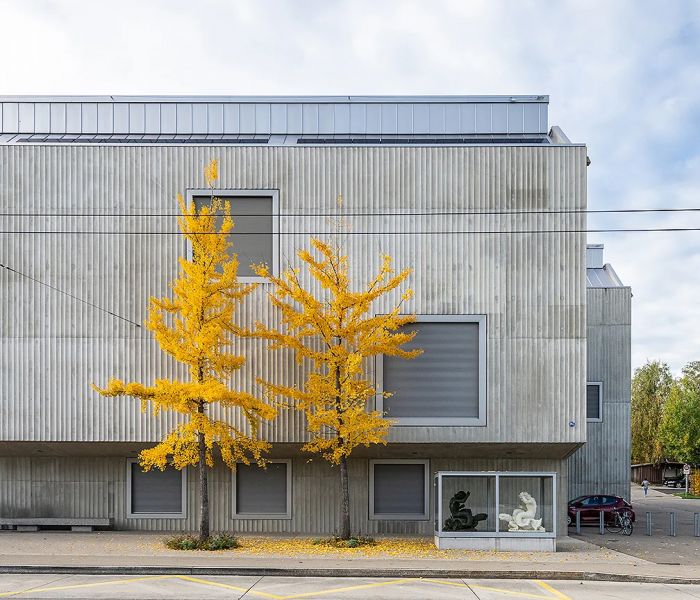 Fachada longitudinal de entrada principal