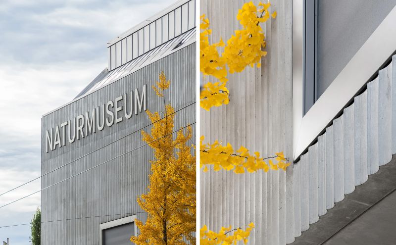 Fachada estriada semicircular