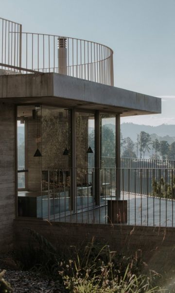 Plataforma del nivel dos de la Casa de Concreto