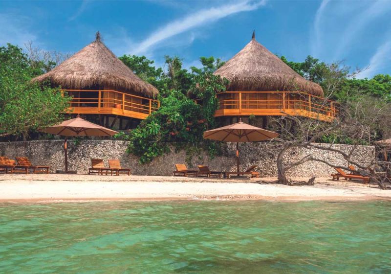 Playa y bungalows del Hotel Las Islas