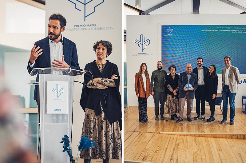 Arquitectura y Empresa, arquitectura, Mapei, Santa+Cruz Arquitectura, Murcia, España, Premio Mapei, arquitectura sostenible, economía circular, Green Building Council España, sede de VRIO, polígono industrial, eficiencia energética, arquitectura corporativa, calidad de vida, espacios de trabajo, luz natural, calidad del aire, fachada bioclimática, ventilación cruzada, construcción ecológica, sostenibilidad