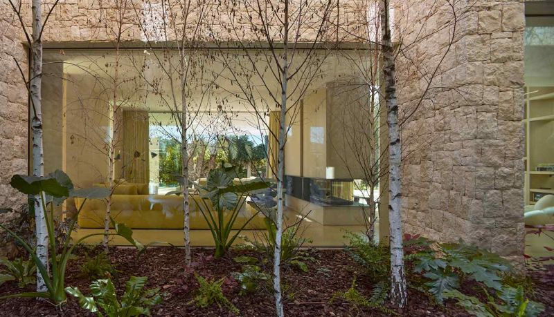 Imagen de los espacios de la zona de día y conexión con el exterior