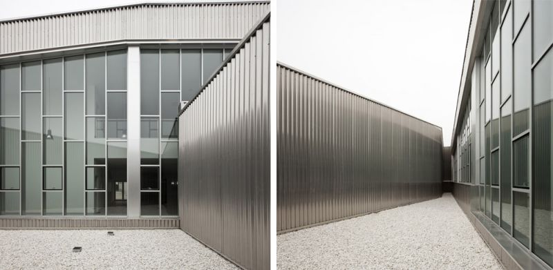 arquitectura unia arquitectos spee sevilla fachada piel aluminio microperforado patio