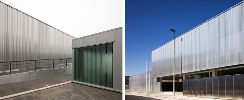 arquitectura unia arquitectos spee sevilla fachada piel aluminio microperforado