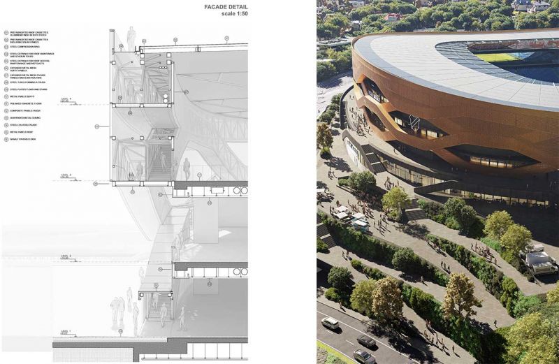 Nuevo estadio New Bazaly obra de L35 Architects