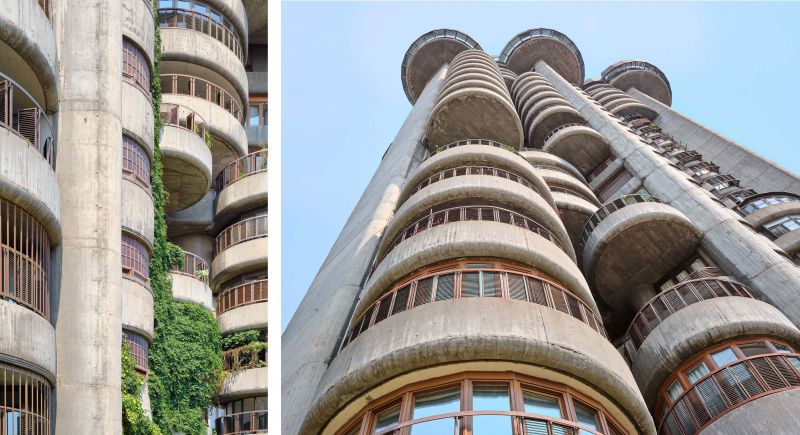 Fachada exterior del edificio de Sáenz de Oiza