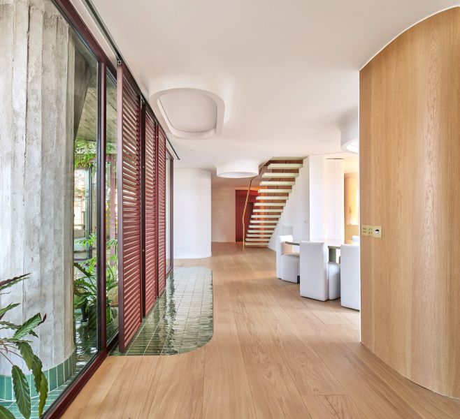 Materialidad del salón