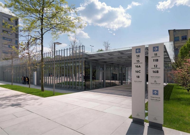 Imagen de uno de los nuevos edificios de la Facultad de Arquitectura de la Universidad Politécnica de Milán