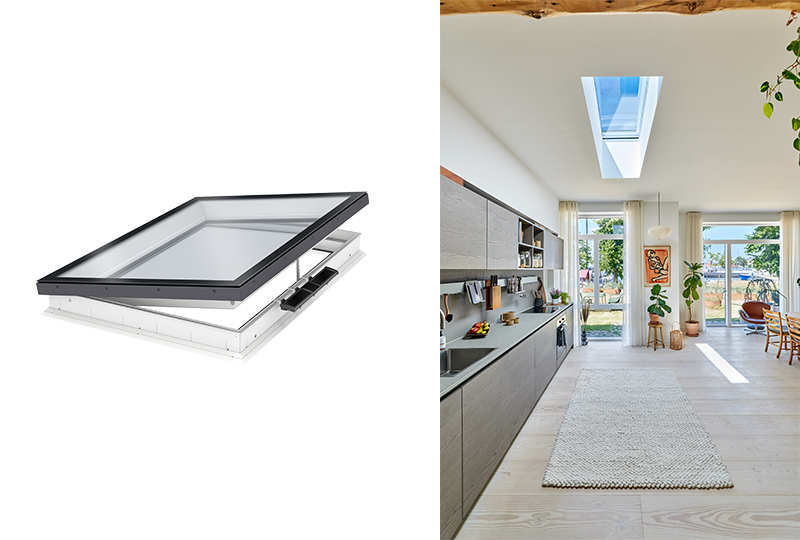 Arquitectura y Empresa, arquitectura, VELUX, ventanas, luz natural, ventanas de cubierta, ventanas de tejados, cúpula de vidrio curvo, novedades, nuevo modelo, diseño innovador, diseño minimalista, estética elegante, materiales de construcción, arquitectura y materiales