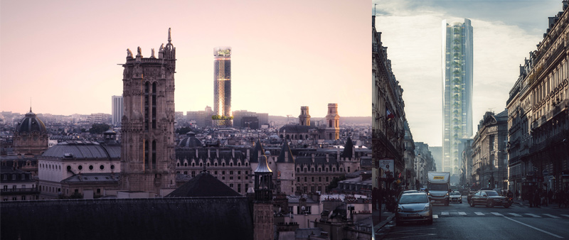 arquitectura, arquitecto, diseño, design, MAD architects, París, Francia, torre, rascacielos, Tour Montparnasse, concurso, EITMM, Ensemble Immobilier Tour Maine-Montparnasse, 2016