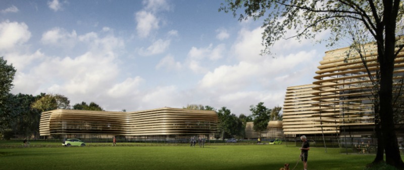arquitectura, arquitecto, diseño, design, Zaha Hadid Architects, estadio de madera, proyecto, parque tecnológico, parque ecológico, ecología, tecnología, sostenibilidad, sostenible