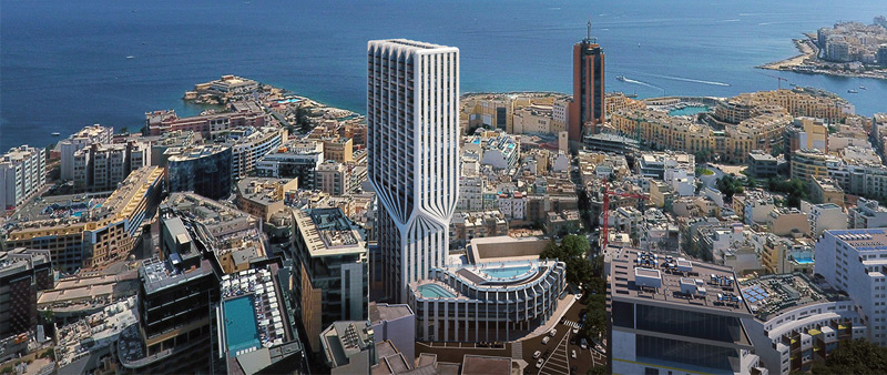 arquitectura, arquitecto, diseño, design, diseñador, arquitecta, Zaha Hadid Architects, ZHA, torre, Malta, Mercury Tower, Mercury House