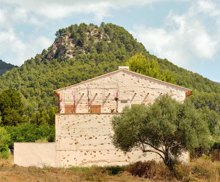 Vista de la fachada lateral