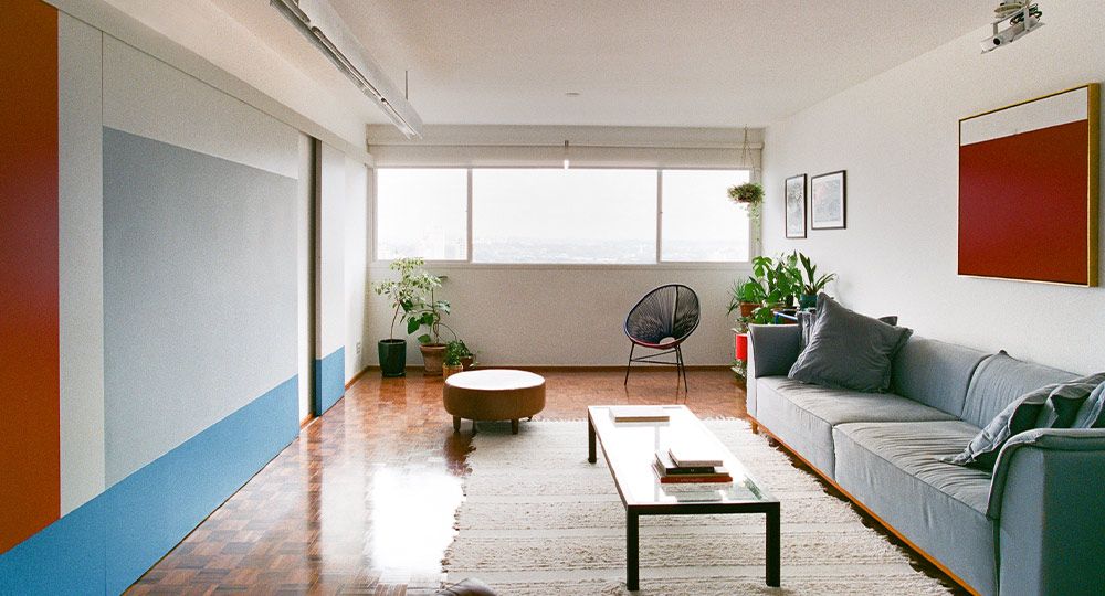 Apartamento en Sumarezinho. Color y flexibilidad espacial